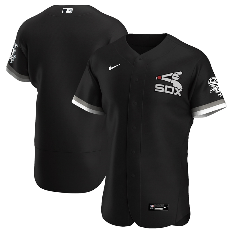2020 MLB Men Chicago White Sox Nike Black Alternate 2020 Authentic Team Jersey 1->customized mlb jersey->Custom Jersey